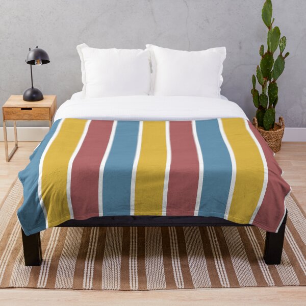 Item preview, Diseño de rayas de tres colores de estilo minimalista simple con rojo, azul y amarillo designed and sold by CiniArt.