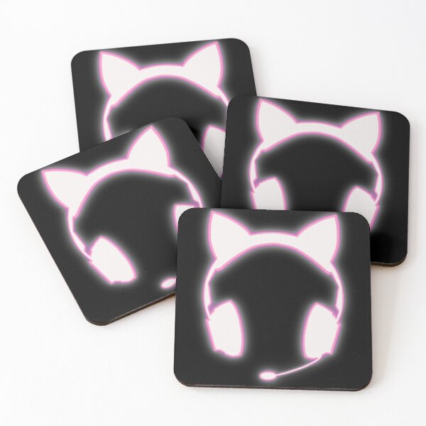 Item preview, Neon Pink Headset With Cat Ears designed and sold by Celiina.
