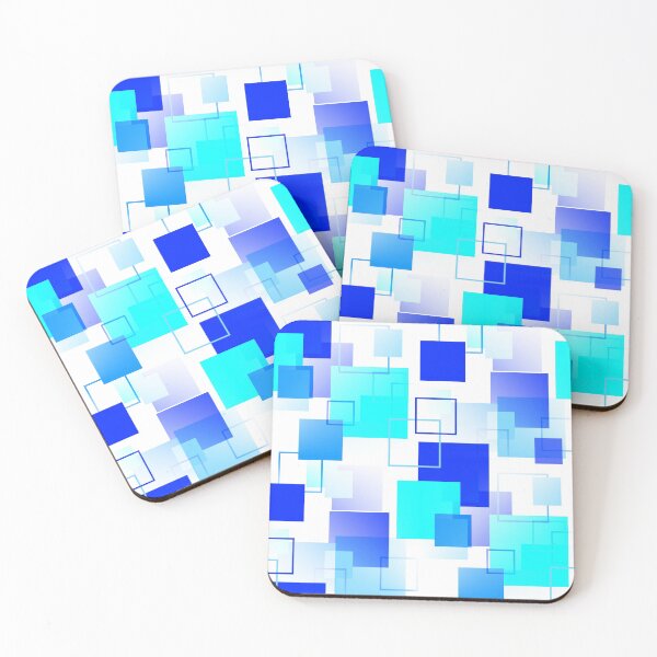 Item preview, Rhapsody In Blue - Midcentury Abstract - Blue, White designed and sold by MellowCat.