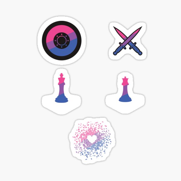 Bi Pride sticker pack Sticker