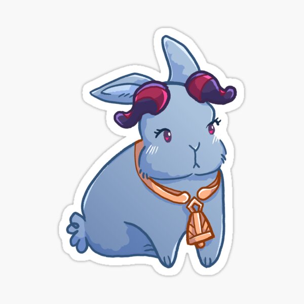 Item preview, Bunny Ganyu Sticker designed and sold by lxshi.