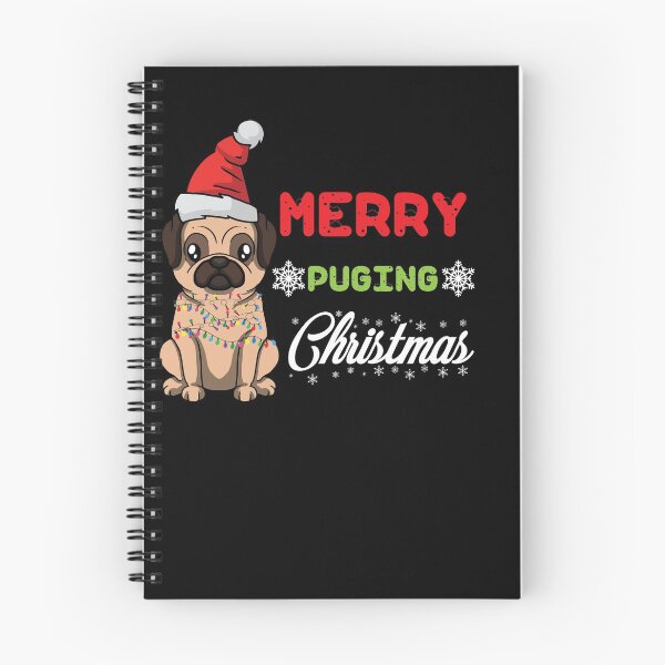 Item preview, Merry Puging Christmas Santa Hat Pug designed and sold by MakeGoodChoices.