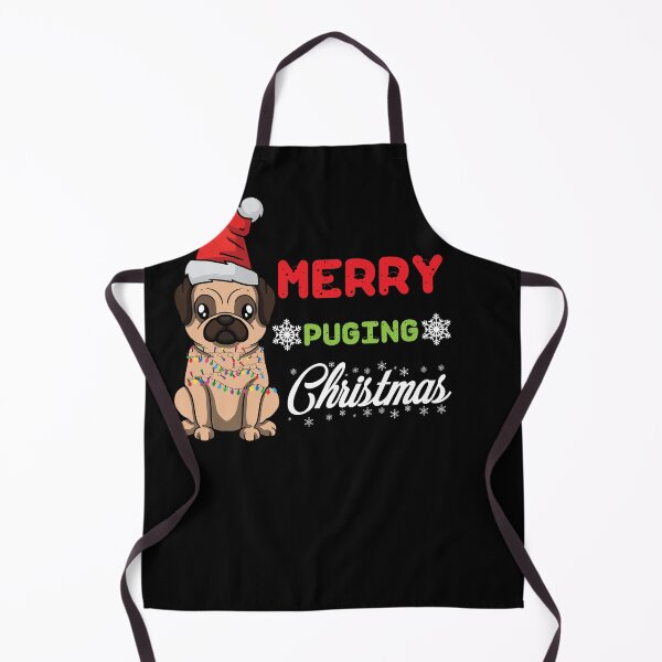 Item preview, Merry Puging Christmas Santa Hat Pug designed and sold by MakeGoodChoices.