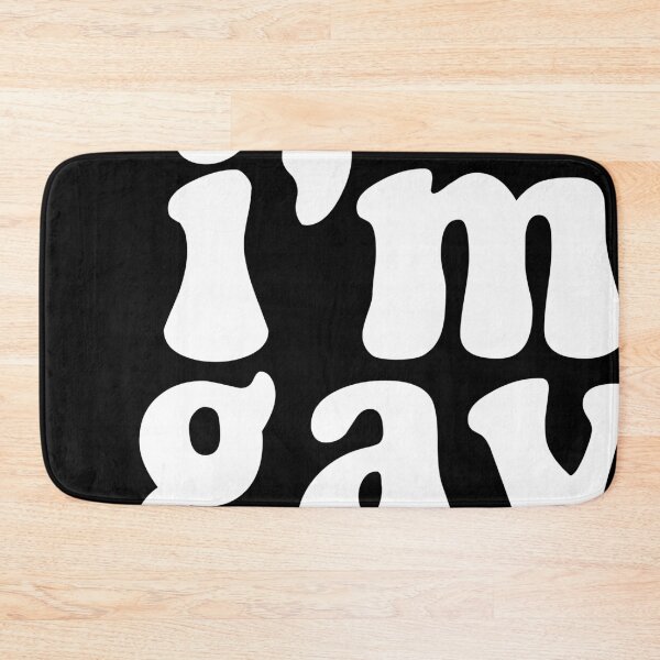 Item preview, im gay (black and white bold) designed and sold by emcazalet.