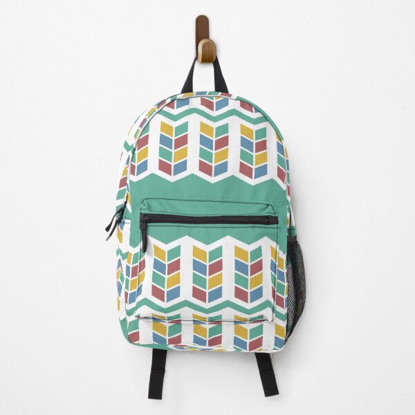 Item preview, Minimal style geometric pattern with cute light colors of turquoise, red, yellow and blue designed and sold by CiniArt.