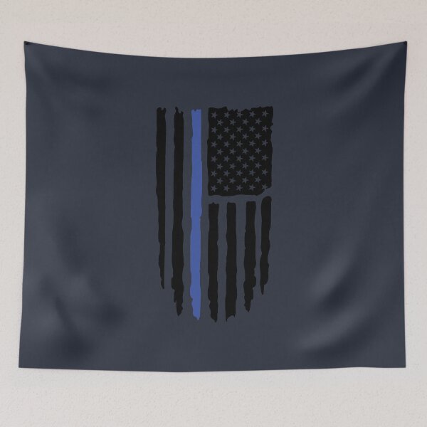 Item preview, Thin Blue Line American Flag designed and sold by AJ  Liber.