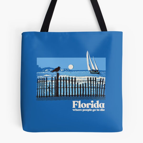 Item preview, Florida -Where People Go TO Die / Nihilist Vintage Look Design  designed and sold by AestheticNow.