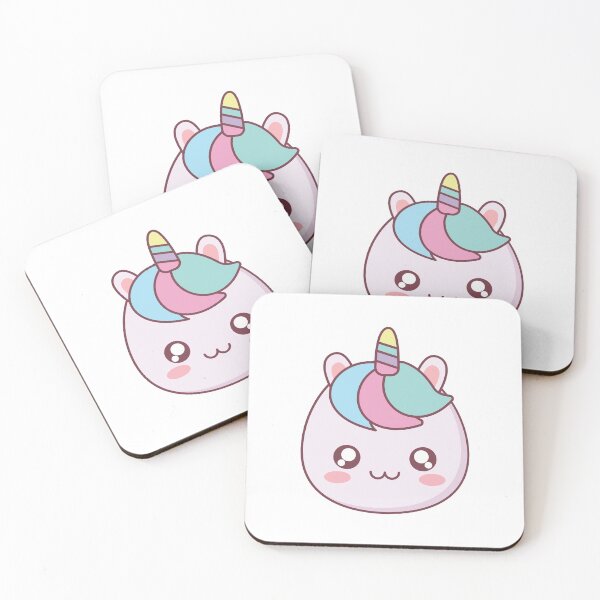 Item preview, Japanese Kawaii Cute Smiley Face - Smiling Unicorn White designed and sold by crazycollective.