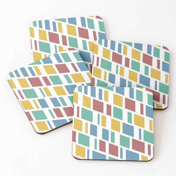 Item preview, Minimal style pattern of colorful geometric shapes designed and sold by CiniArt.
