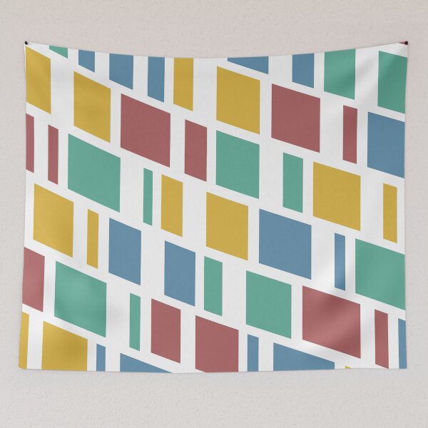 Item preview, Minimal style pattern of colorful geometric shapes designed and sold by CiniArt.