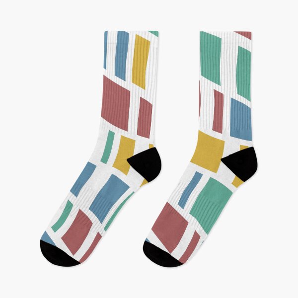 Item preview, Minimal style pattern of colorful geometric shapes designed and sold by CiniArt.