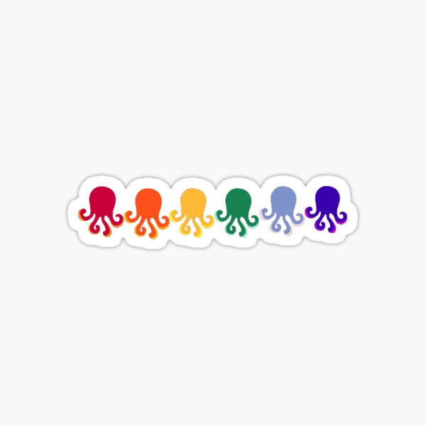 Item preview, Pride Squid Squad Rave On Black designed and sold by SafeInHerSwag.