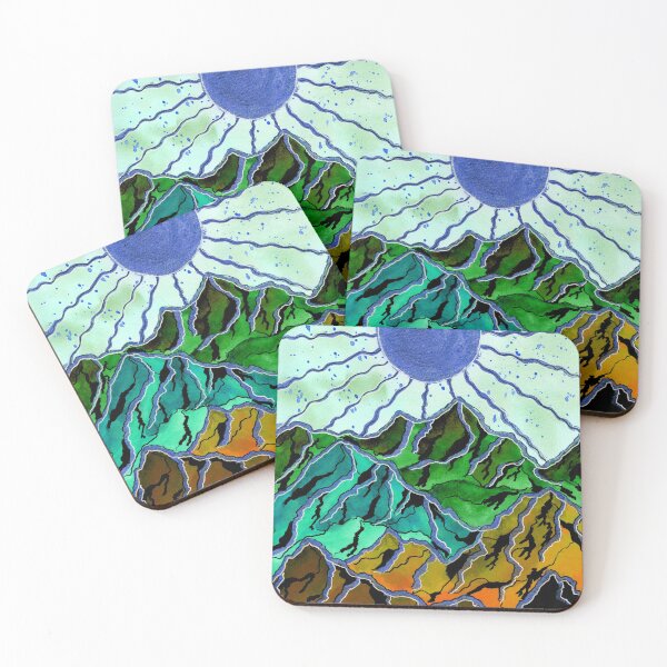 Item preview, Blue Sun Over Turquoise Mountains designed and sold by Sebastian Grafmann.