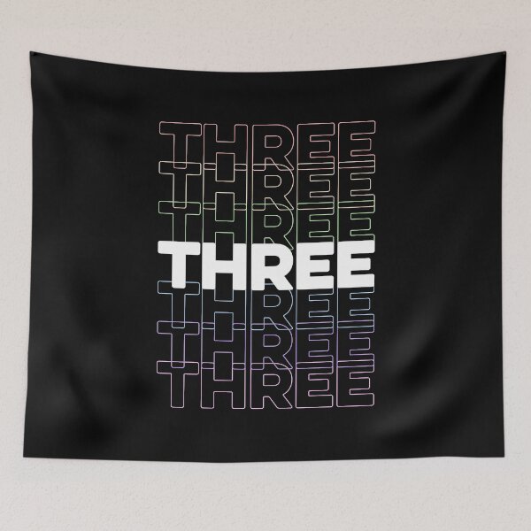 Item preview, 3rd Kids Birthday, Adults Favorite # Three, Rainbow Color designed and sold by The Princess Saves Herself.
