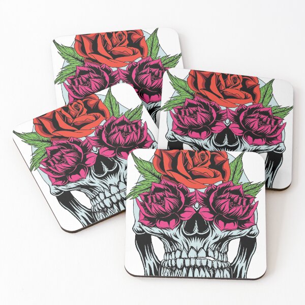 Item preview, Skull and Roses designed and sold by Nariox-Store.