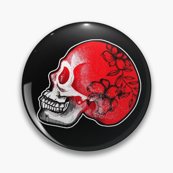 Item preview, Flowers skull designed and sold by fakeface.