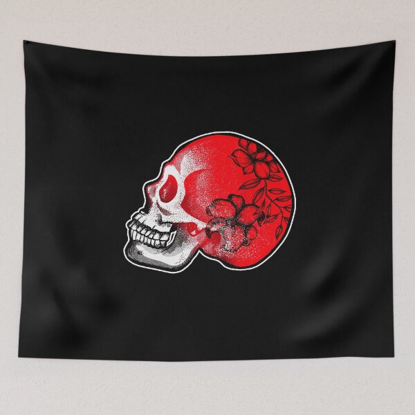 Item preview, Flowers skull designed and sold by fakeface.
