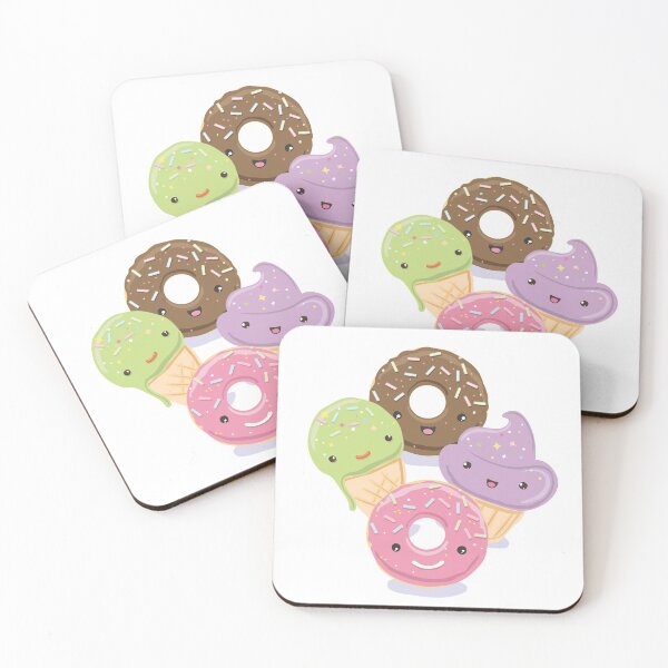 Item preview, Japanese Kawaii Cute Smiley Face - cute deserts designed and sold by crazycollective.