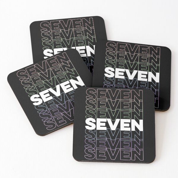Item preview, 7th Kids Birthday, Adults Favorite # Seven, Rainbow Color designed and sold by The Princess Saves Herself.