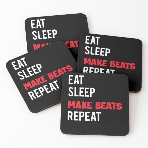Item preview, Eat Sleep Make Beats Repeat Music Hearted designed and sold by MakeGoodChoices.