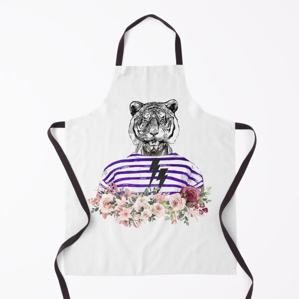 Item preview, Collage Art Vector Artwork Cool Tiger T-Shirt with floral base designed and sold by art-fox.
