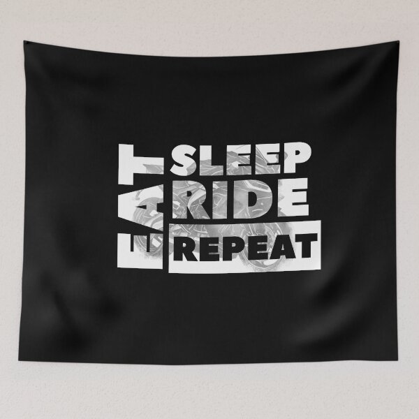 Item preview, Eat Sleep Ride Repeat v3 designed and sold by mwebba2005.