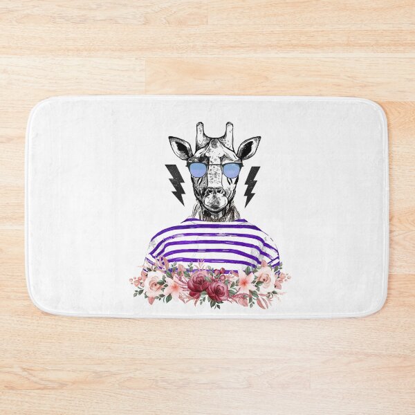 Item preview, Collage Art Vector Artwork Cool Giraffe T-Shirt with floral base designed and sold by art-fox.