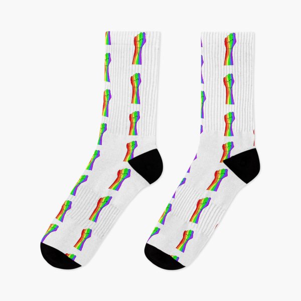 Item preview, Gay pride lgbt concept rainbow colored hand designed and sold by WearWolfDesigns.