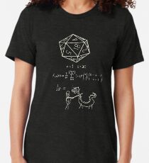 The science of 20 sided dice. Tri-blend T-Shirt