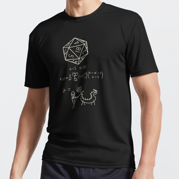 The science of 20 sided dice. Active T-Shirt