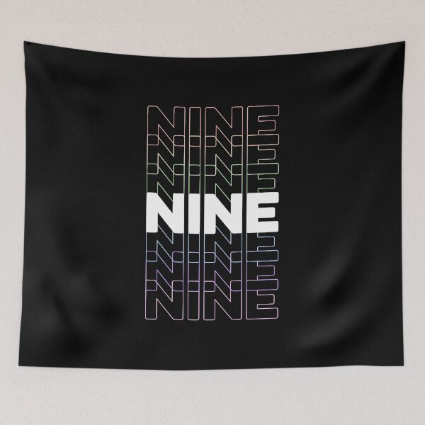 Item preview, 9th Kids Birthday, Adults Favorite # Nine, Rainbow Color designed and sold by The Princess Saves Herself.
