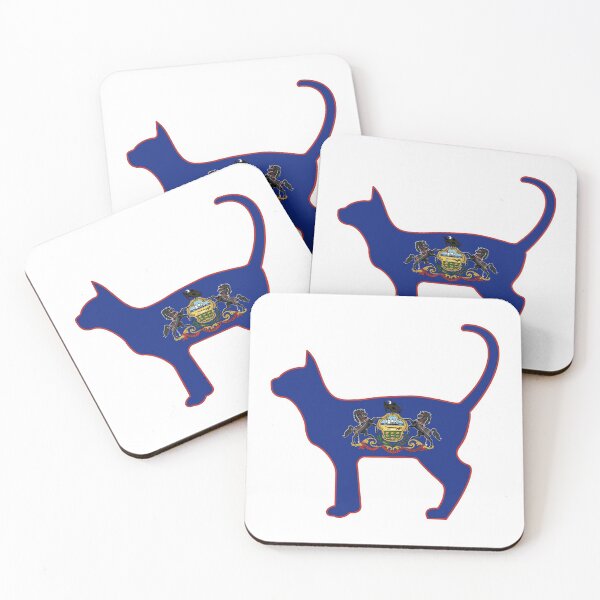 Item preview, State of Pennsylvania Flag for Cat Lovers designed and sold by Gsallicat.