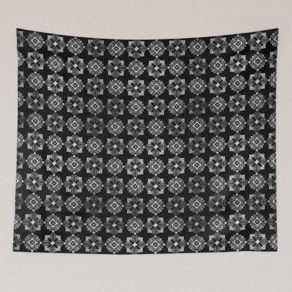 Item preview, Geometric pattern 'Barella 04' / Black and White- ornamental design by The Raumier designed and sold by N-W-T-S-I-O.