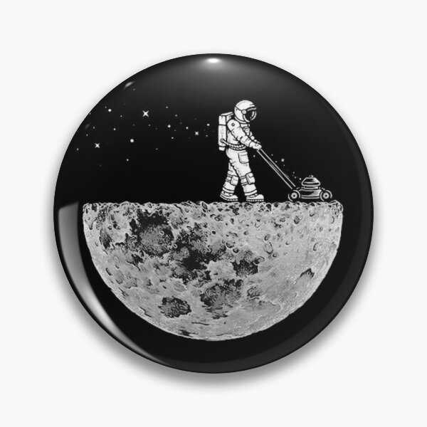 Item preview, Astronaut Mowing the moon design designed and sold by samtom84.