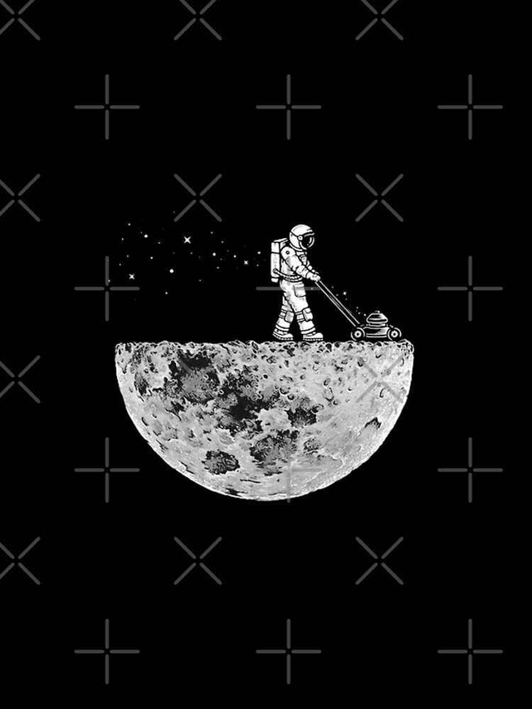 Astronaut mowing the moon hoodie online