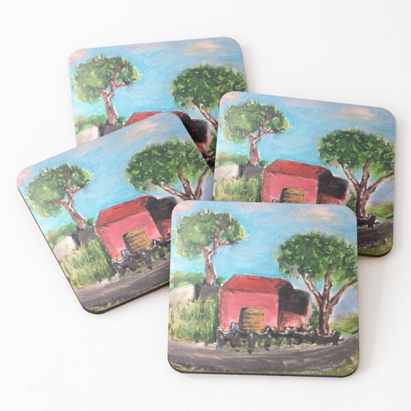 Item preview, House by a Road and Green trees designed and sold by QueerlybyOz.