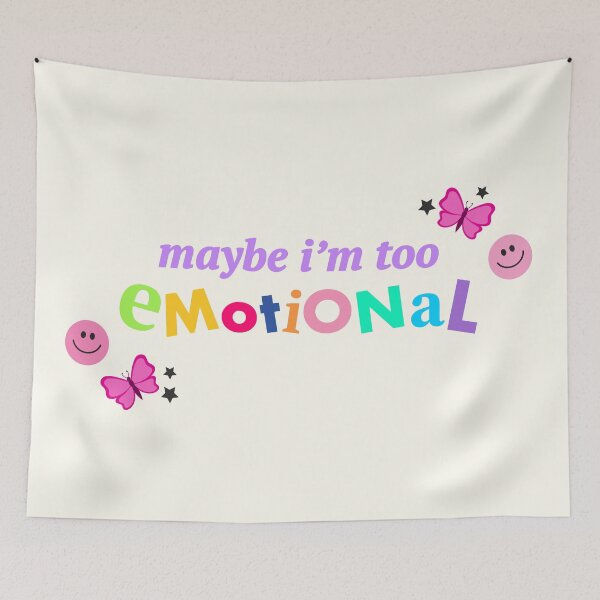 Item preview, Maybe I'm too emotional designed and sold by dorothyreads.