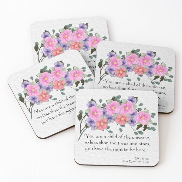 Item preview, Desiderata Quote | Child of the Universe | Watercolor Art by Cherie(c)2021 designed and sold by CheriesArt.