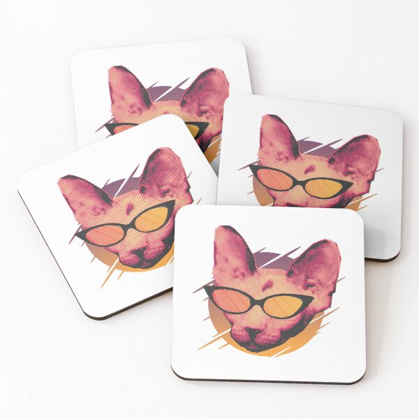 Item preview, cat with sunglasses designed and sold by CreationFirm.