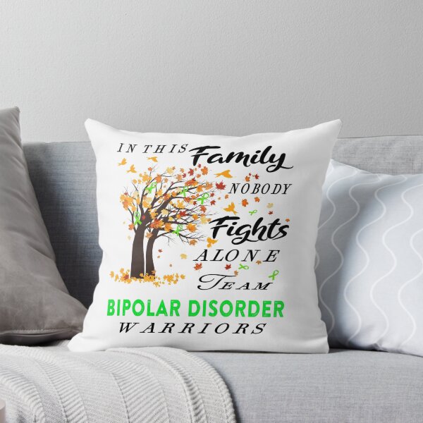 Item preview, In This Family No One Fight Alone Bipolar Disorder Awareness ribbon tree designed and sold by radianen.