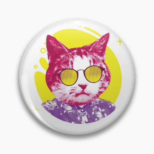 Item preview, cat with sunglasses designed and sold by CreationFirm.