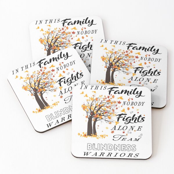 Item preview, In This Family No One Fight Alone Blindness Awareness ribbon tree designed and sold by radianen.