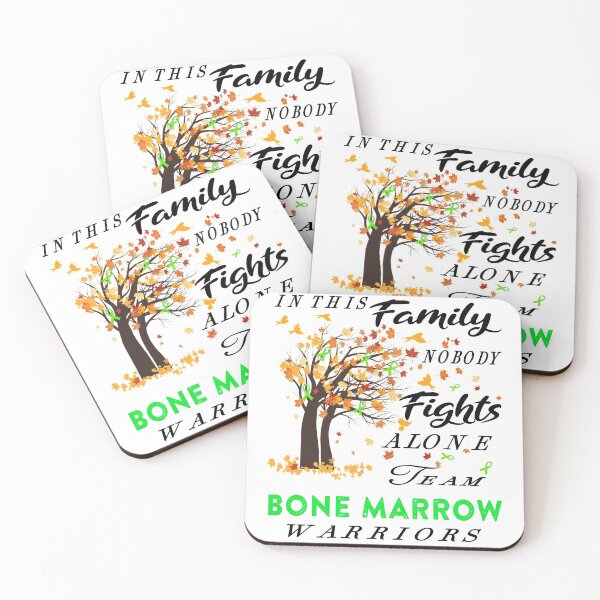 Item preview, In This Family No One Fight Alone Bone Marrow Awareness ribbon tree designed and sold by radianen.
