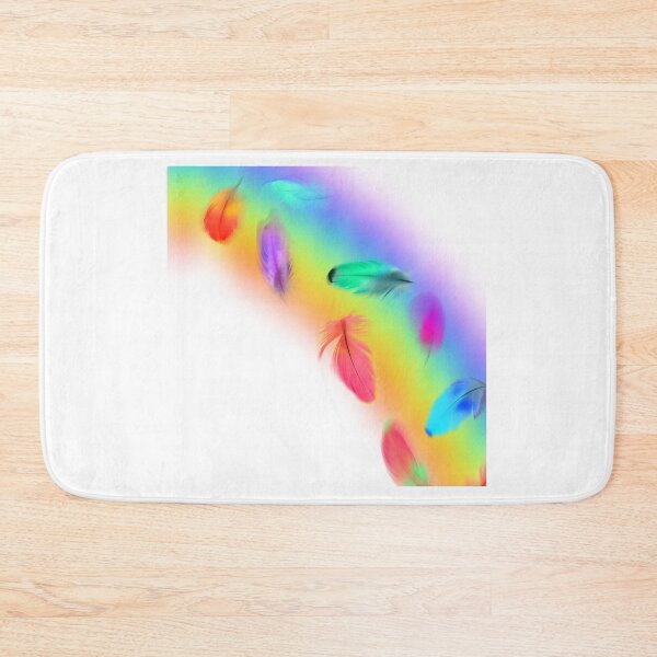 Item preview, rainbow feathers designed and sold by FACELESS MONKEY.