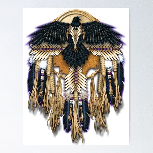 Native Pride Indian Bald Eagle Feathers Grey Shadow Khaki