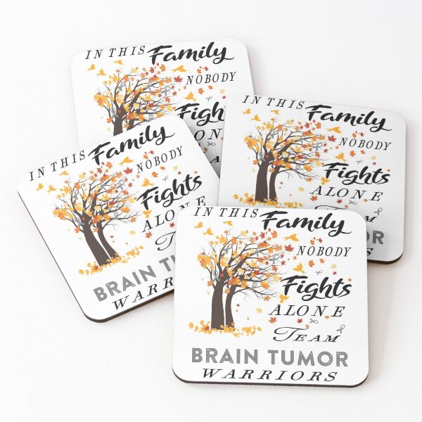 Item preview, In This Family No One Fight Alone Brain Tumor Awareness ribbon tree designed and sold by radianen.