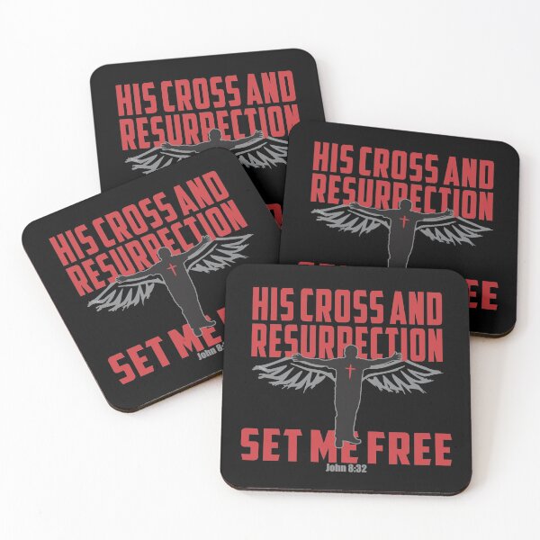 Item preview, HIS CROSS AND RESURRECTION SET ME FREE Christian Bible-Inspired Design designed and sold by ej-sulu.