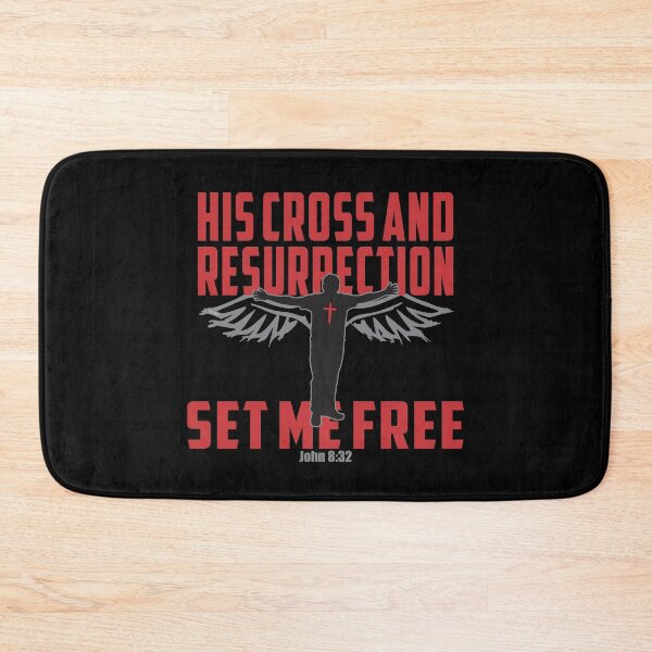Item preview, HIS CROSS AND RESURRECTION SET ME FREE Christian Bible-Inspired Design designed and sold by ej-sulu.