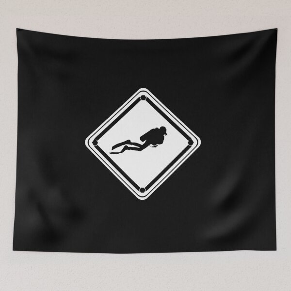 Item preview, Scuba Diver Street Sign designed and sold by Nostraw.