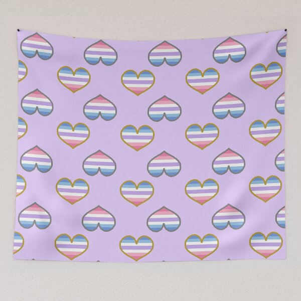 Item preview, Bigender 2 Pride Heart designed and sold by Roxzania.